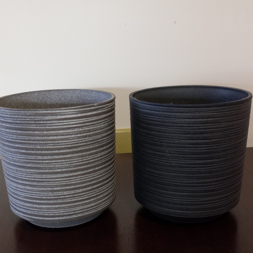 Round Plastic Planters with Self Watering Root Protection Tray,Optional Drainage